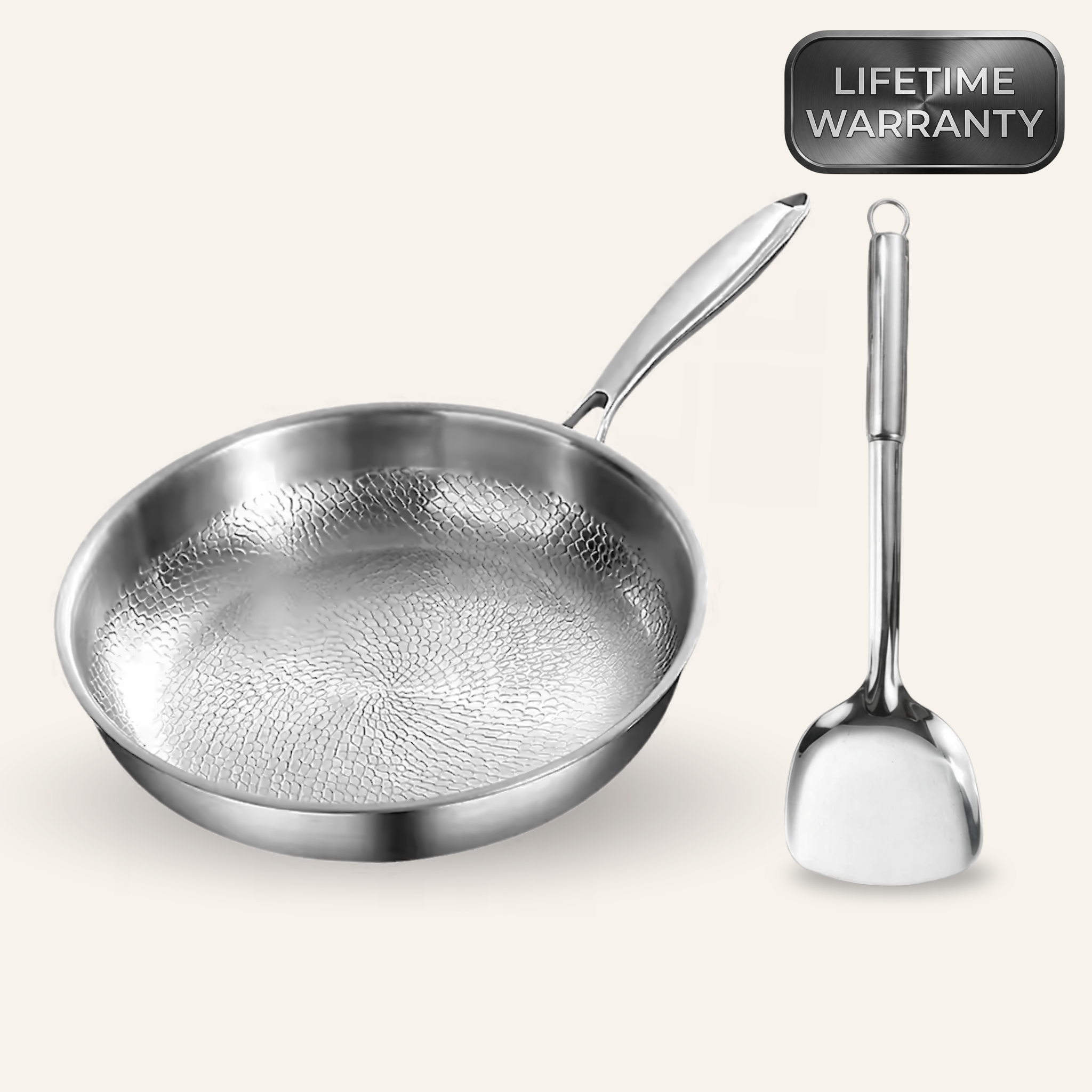Vaillant Titane Ensemble Poêle Martelée + Spatule